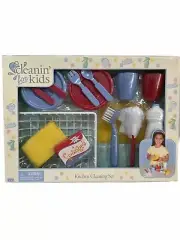 Cleanin For Kids Kitchen Cleaning Set Cups Sponge