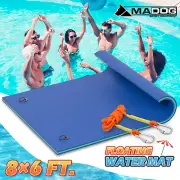 8x6 ft Floating Water Pad Tear-Resistant XPE Foam Lounge Bed River Float Mat
