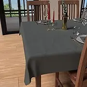 Soleil d'ochre Square Anti-Stain Tablecloth 180 x 180 cm Luxury Grey