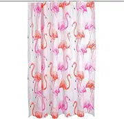 Dawhud Direct Fabric Shower Curtain Set - Durable & Washable Shower Curtain - Decorative Polyester Shower Curtain with Reinforced Button Holes - Bath or Shower Stall Curtain - Bathroom Decor
