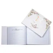 18th Floral Guest Signing Book With Rose Gold Text Birthday Keepsake 23x18cm