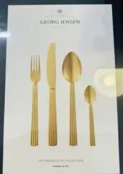 Georg Jensen Bernadotte Cutlery Set 16 pcs Gold - BRAND NEW