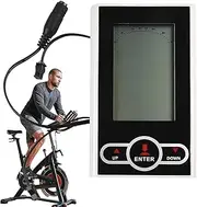 Elliptical Velometer, Analog Cycle Speedometer, Exercise Cycle Computer with LCD Display, Speed Calorie Distance Measurement, Indoor Cycling Gym Accessories