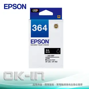 EPSON 原廠黑色墨水匣 T364150 適用 XP-245/XP-442