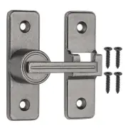 180° Barn Door Lock Flip Latches Safety Door Bolt Latch Lock Dark Gray