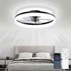 Ceiling Fan with Light Modern Dimmable Remote Control Ceiling Fan Living Room AC