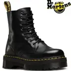 Dr. Martens Women's Jadon 8" Leather Boots Shoes Platform Style - Black