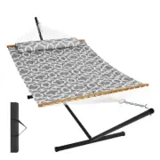 Double Hammock with Stand Heavy Duty 480lb Capacity Portable Carrying Bag and