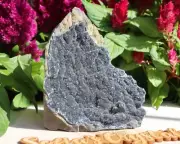 Black Amethyst Drusy Cut Base | Crown Chakra | Metaphysical Shop | #8