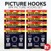 Handy Hardware [8PK] Picture Hooks, Assorted Sizes And Shapes