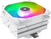 Thermalright SI-100 White ARGB CPU Air Cooler, 6×6mm Heat Pipes,120mm PWM Quiet Fan CPU Cooler, 110mm High, AGHP 3.0 Technology, for AM4/AM5/Intel LGA1150/1151/1200/1700/1851/2011, PC Cooling