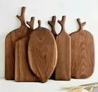 Black Walnut Wood Rectangular Cutting Boards Chopping Slicing Blocks Bread Tray