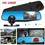 1080P HD 4.3" 170°Car DVR Dash Camera Dual Cam Vehicle Front Rear Video Recorder (for: Daihatsu)