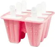 AIMALL Silicone Ice Cream Mould Block /6 Cavity Frozen Molds ICY Pole Jelly P...