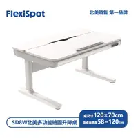 在飛比找momo購物網優惠-【Flexispot】SD8W北美多功能繪圖升降桌120×7