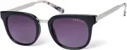 Radley London Women's 6510 Black/Silver Metallic Designer Round Sunglasses