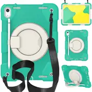 MCC Kids Shockproof Strap iPad (A16) 11" 2025 Apple 11th Gen Case Cover Ring inch [Mint]