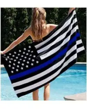Thin Blue Line Flag (3x5 FT)(2 Packs), American Flag with Sturdy and Durable...
