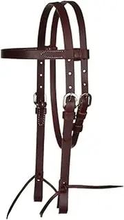 Tack Shack of Ocala- Reinsman Circle Y Pony Classic Browband Headstall, Pony Headstall, Latigo Headstall, Pony Bridle, Leather Pony Headstall, Leather Headstall, Western Headstall, Headstall for Pony