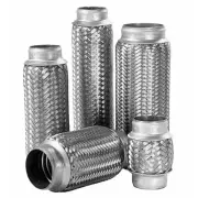Ansa 8827 Exhaust Flex Coupling 300 Series Ss, 3" Core, No Necks, 6" Oal