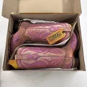 Corral Ladies Pink Overlay & Fluorescent Embroidery Western Boots C3970 Size 6