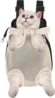 Pet Carrier Backpack | Kitten Backpack Carrier Travel Bag - Cat Travel Legs Out, Dog Carrying, Adjustable Pet for Small Medium Dogs Cats