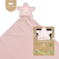 在飛比找PChome24h購物優惠-美國 Angel Dear 嬰兒安撫毛毯禮盒 (粉紅小星星)
