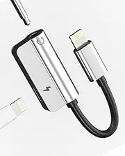 3.5mm Headphone Adapter(2 in 1)Lightning Charger Adaptor for iPhone14 13 Pro Max AUX Audio Cable Dual Jack Splitter for Apple MFI Certified Lighting Charging Connector for IPad Earbuds Car Accessories