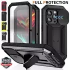 For iPhone 16e 15 14 Pro Max Aluminum Gorilla Glass Metal Shockproof Case Cover