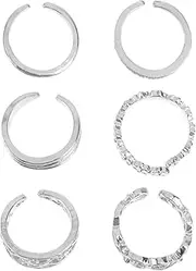 [CONGARTENO] Hollow Ring Ankle Ring Rings Opening Finger Ring Toe Ring for Creative Toe Jewelry Heart Shaped Engagement Ring Open Band Ring Ring Creative Toe Ring Gold Alloy