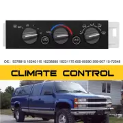 Heater A/C Control Panel Switch Unit for 1996-2000 Chevrolet GMC C1500 K1500