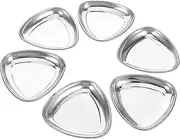 Kisangel Multi-use Painting Supplies 6pcs Metal Palette Mixing Tray for Hand Models