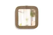Rayell 37cm Jute Wall Hanging Mirror Gris Vanity Home Decorative Display Natural