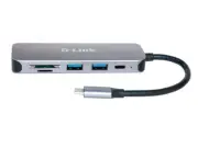 D-LINK DUB-2325 Hub with 2 USB 3.0 ports 1 USB Type-C port SD/microSD Card
