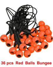 36 Pack- Red Ball BUNGEE Cord Tarp Bungee Tie Down Strap - Canopy Bungee Cord