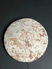 BEAUTIFUL MEXICAN ROSETTA LACE AGATE ROUND CABOCHON