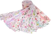 [Tadill] 40 Pieces Jelly Roll Fabric Strips Floral Quilting Strips 2.5 inch Collection Sewing Patchwork Craft for Rug Home Decor, Pink