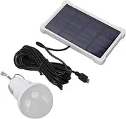 Fdit Solar Bulb Light 150LM White Light, Portable Solar Camping Lamp with USB Charging, ABS and PC Solar Panel for Home Lighting, Camping, Emergencies