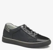 Johnston & Murphy Women's Callie Lace-Up Black Glitter Fabric/Black Glove - 78-1