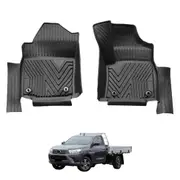 5D Injection Floor Mats for Toyota Hilux Auto Transmission Single / Extra Cab 2015-Onwards