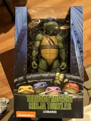 NECA TMNT Teenage Mutant Ninja Turtles Leonardo 1/4 Scale Figure NEW, Original