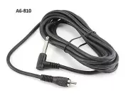 10ft Right-Angle 1/4" Mono Plug to Single RCA Plug Audio Cable, A6-810