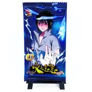 Naruto Tier 1 Anime Trading Card Booster Blue Sasuke Single Pack