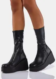 [Steve Madden] Proceed Wedge Boots