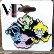 Pokemon Enamel Pin Soft Collectible Black Rubber Clutch Mash MEW AND FRIENDS