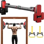 Wall Mounted Frame Door Pull Up Bar Free Standing for Doorway, Load Capacity 881lbs/400 Kg, Adjustable Width, No Screws Mounted, Fitness Workout Hanging Bar, for Home Gym 68-100cm