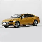 Scale Finished Model Car Boutique 1:18 for Volkswagen CC Arteon 2018 Alloy Diecasts Car Model Adult Collection Miniature Replica Car (Size : Gold)