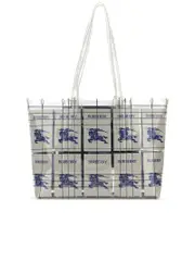 Burberry Embroidered Pvc Shopping Bag