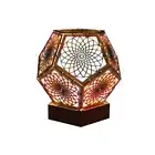Polar Star Floor Lamp 3D Projection Floor Light with Hollow Bohemian Style hacLv