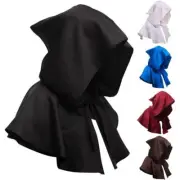 Halloween Hooded Cloak Cape Medieval Wizard Costume Witch Vampire Cosplay Capes